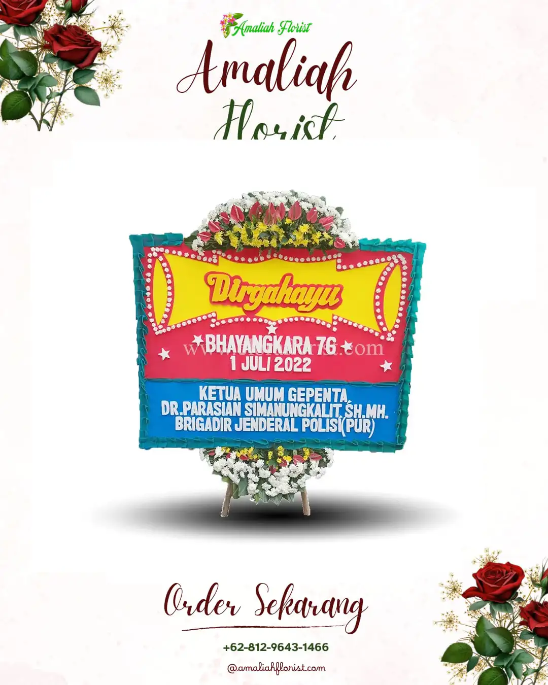 Papan Bunga HUT Ulang Tahun Asahduren